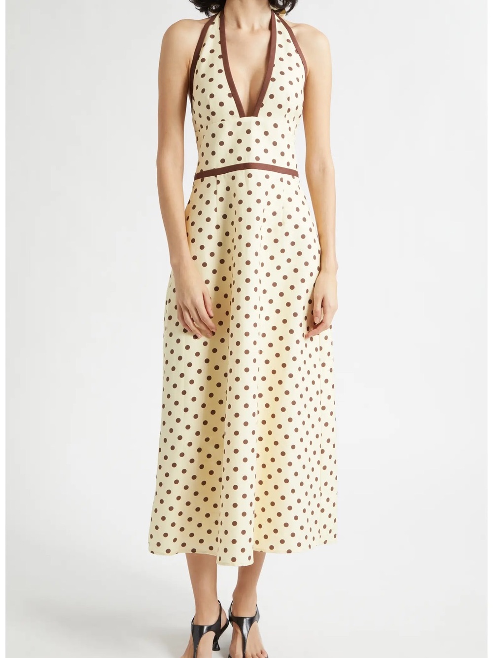 NWT Posse Bowie Yellow Polka Dot Dress